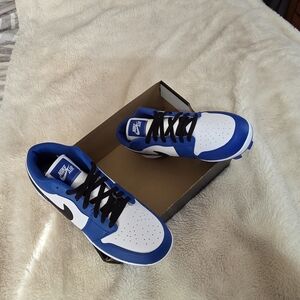 Jordan Royal Blue and White Sneakers